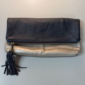 Elegant Black and Gold Clutch